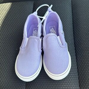Brand New Vans Off The Wall Toddler Girls Size 9 Lavender Shoes